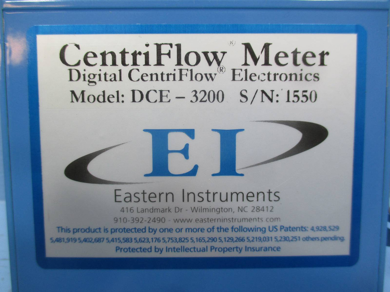Eastern Instruments DCE-3200 Digital CentriFlow Electronics Module Meter EI (DW0140-1)