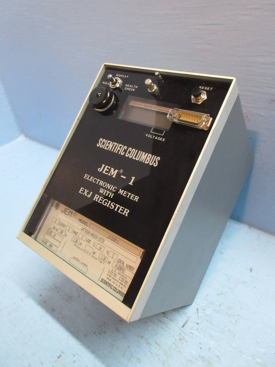 Scientific Columbus J1-312P-J JEM-1 Electronic Watthour / Varhour Meter w/ EXJ (TK2517-2)