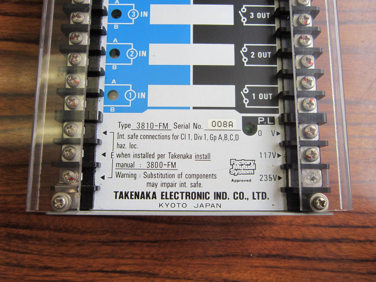 Takenaka Barrier Relay System Type 3810-FM 2310 3810FM (EBI4723-33)