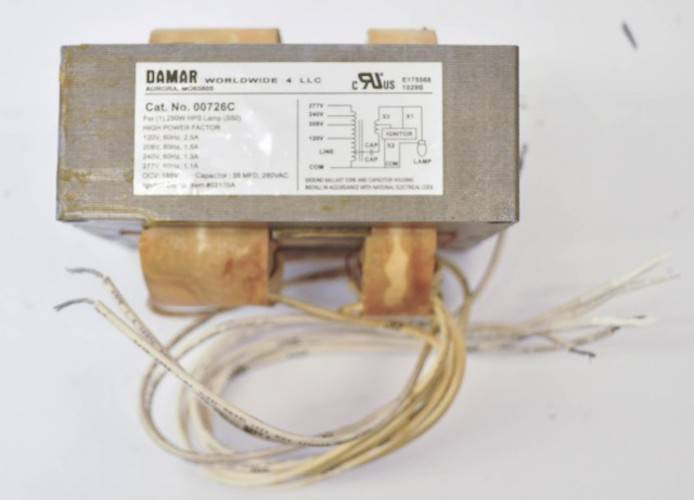 Image of New Damar Worldwide 00726C 120/208/240/277V 250W Ballast Core and Coil Kit
