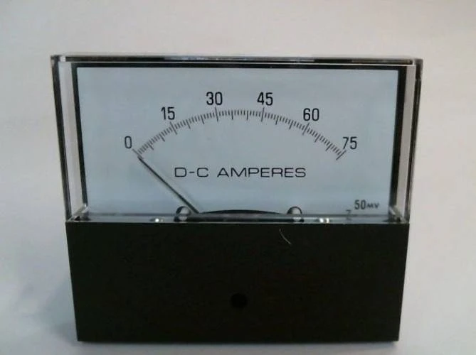 Image of New Yokogawa 251224ECPB Input: 0-50 Millivolts DC Scaled: 0-75A DC Voltmeter NIB
