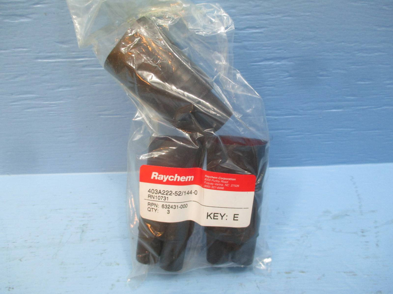New Raychem TE NMCK-3-52BB 3 Phase Nuclear Motor Connection Kit 1000 Heat Shrink (YY2535-29)