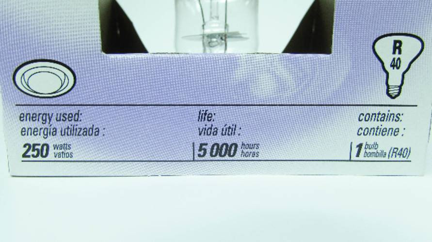 NEW GE Lighting 250R40/1 Lot of 6 Heat Lamp Light Bulbs 250W/R40/1 (BOX OF 6) (YY1496-47)