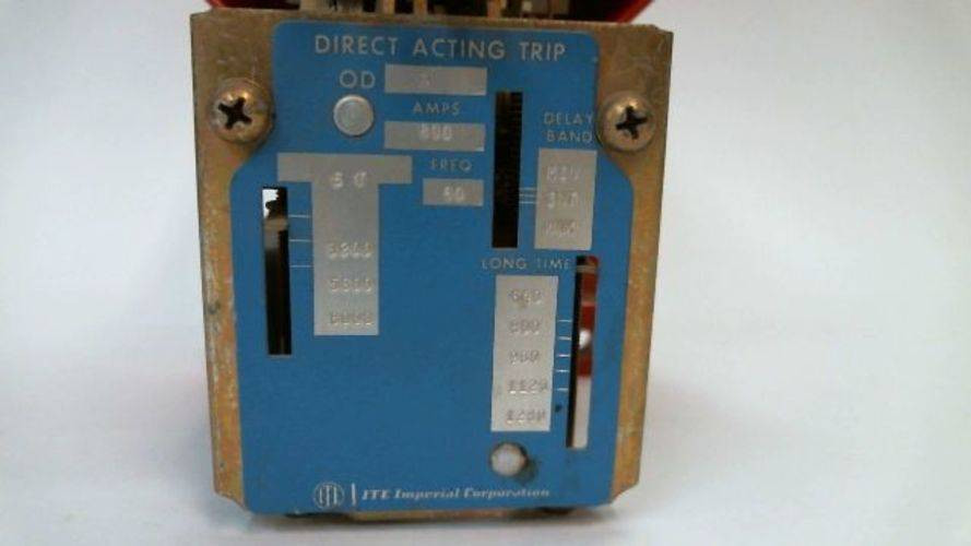 ITE OD-4 800A Direct Acting Trip Breaker Long Time 640 to 1280 OD4 (YY3834-2)