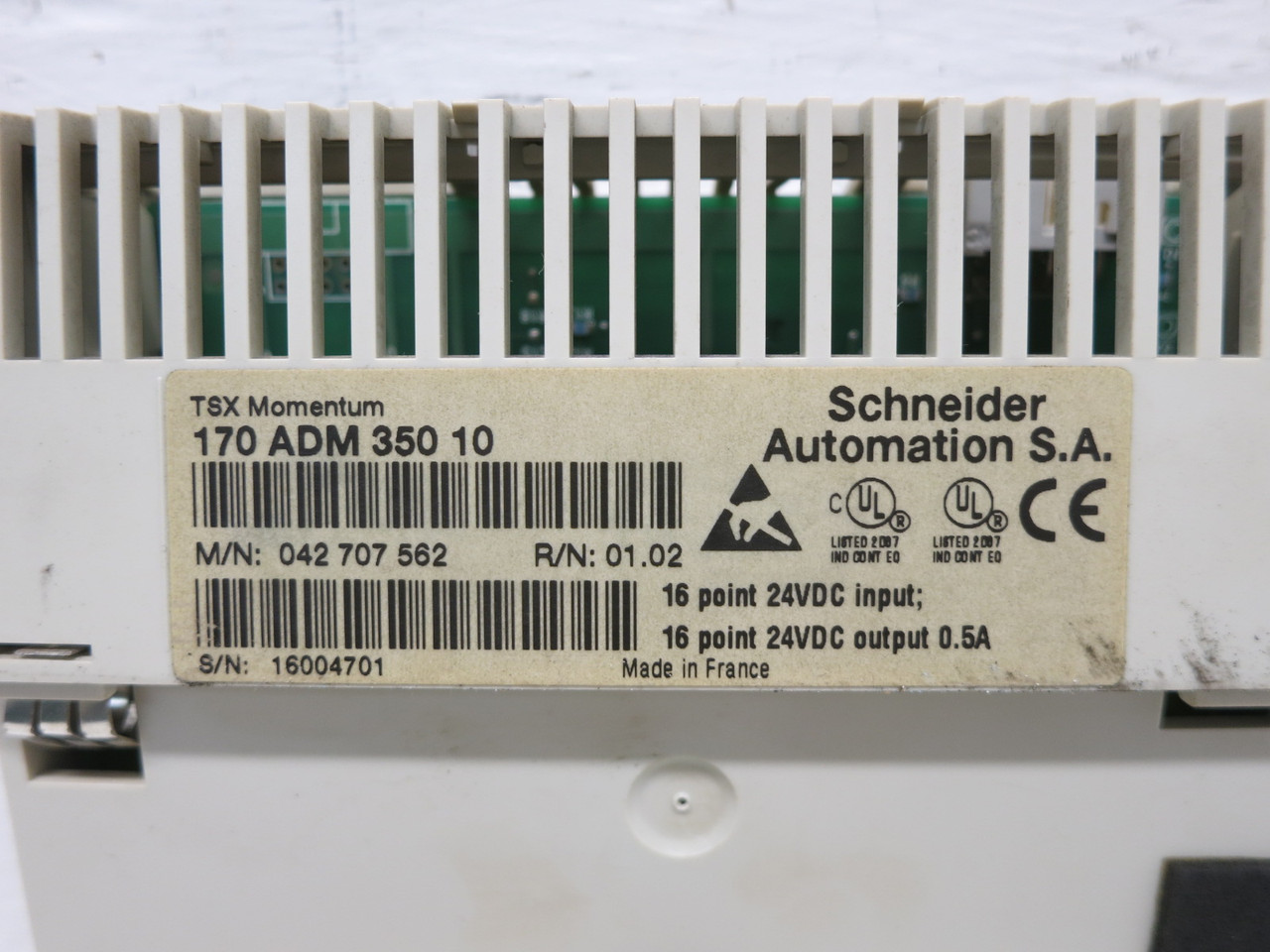 Square D 170ADM35010 TSX Momentum PLC Base 52046-355-51 IDEC I/O Module IOM (EBI3009-18)