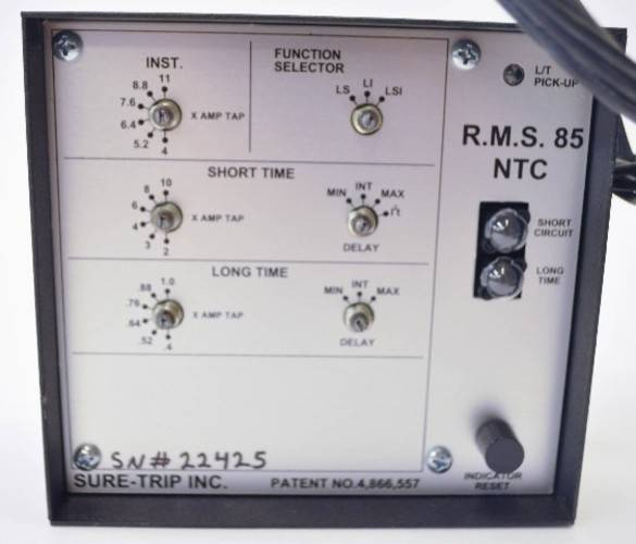 New Sure-Trip RMS85-A25-EC-LSI-SRS LSI Trip Unit w/ Power Box for GE Breaker NIB (YY4145-2)