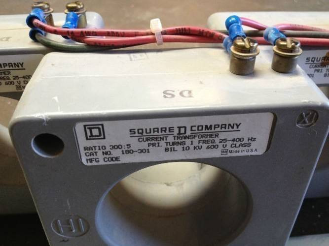 Image of Square D 180-301 300:5 Ratio 600V Current Transformer CT