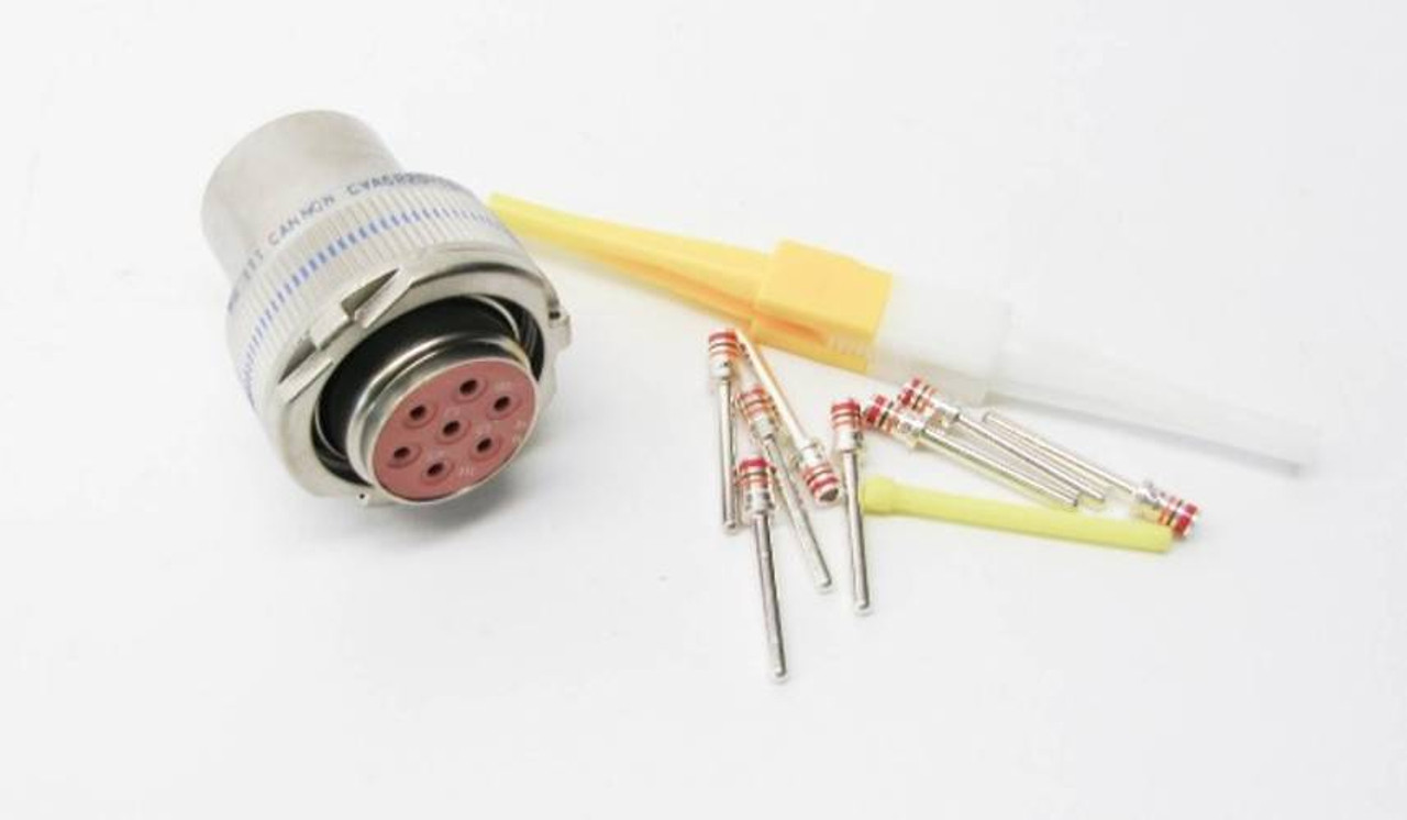 Lot of 10 New ITT Cannon M83723-24R2015W Circular 7 Pin Connector Kit (YY1216-2)