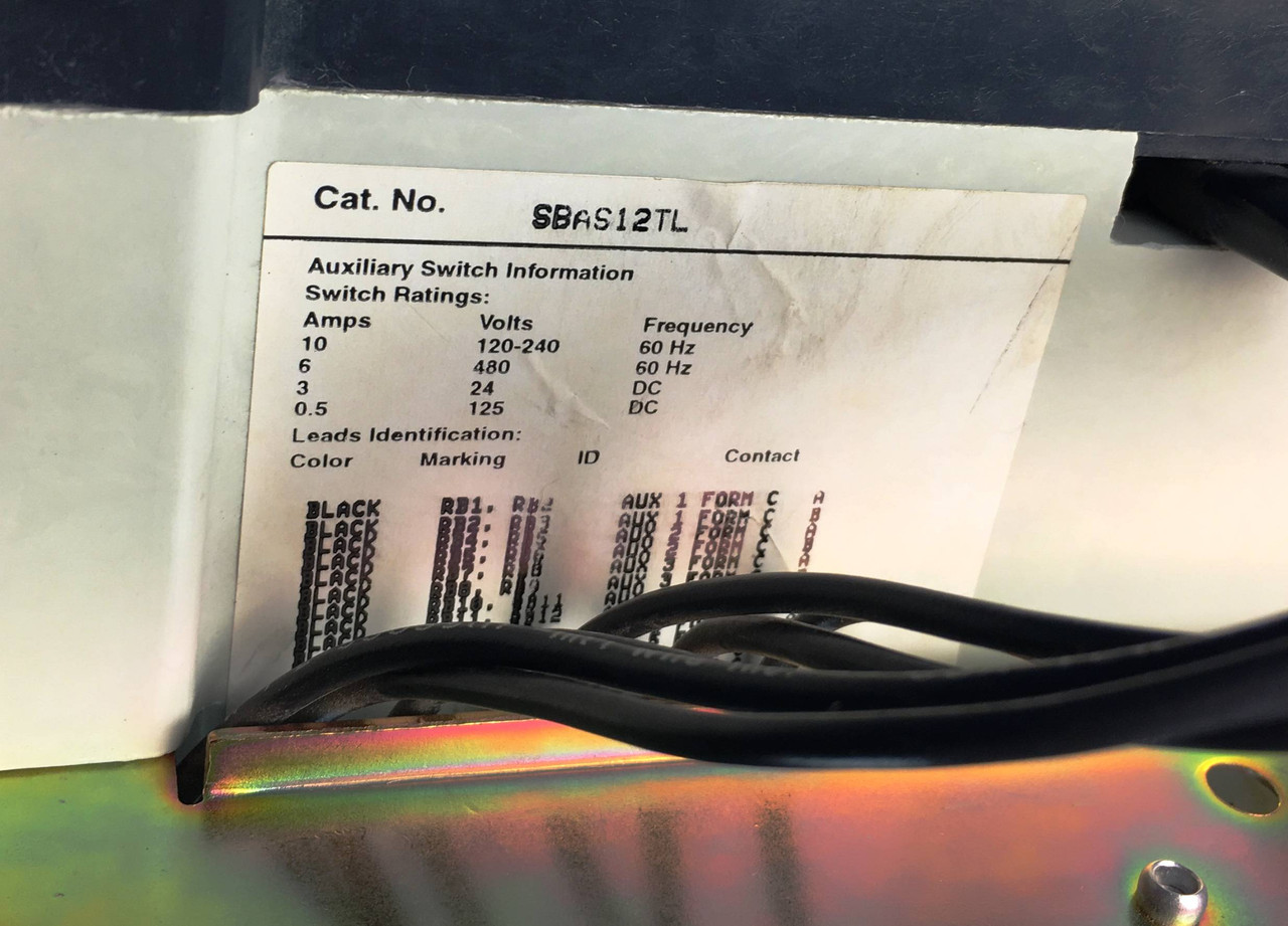 Siemens SBH2012 SBH 1200 Amp LI Circuit Breaker 1200A Plug & Aux & UVR SBH2012F (EM1864-1)