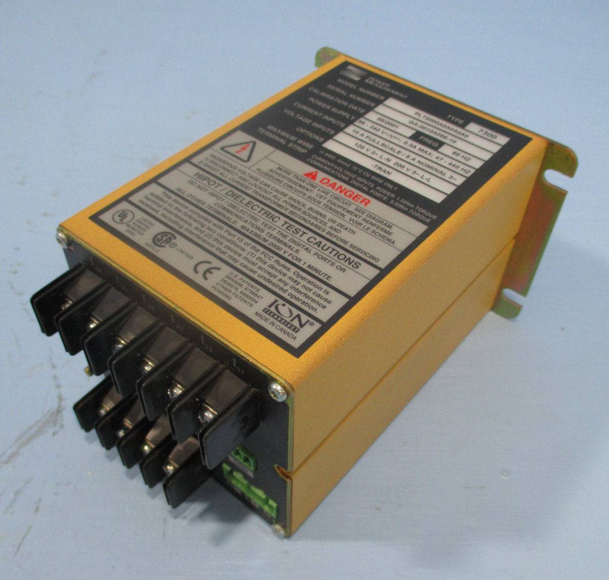Power Measurement Ion Type 7300 PL7300A0A0A0A0 Operator Interface 60 Hz (EBI3291-2)