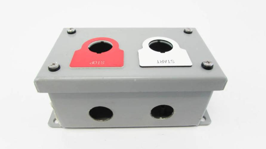 SCE SCE-2PBI Horizontal Start/Stop Push Button Enclosure 5.75"x 3.25" x 3" (YY0899-6)