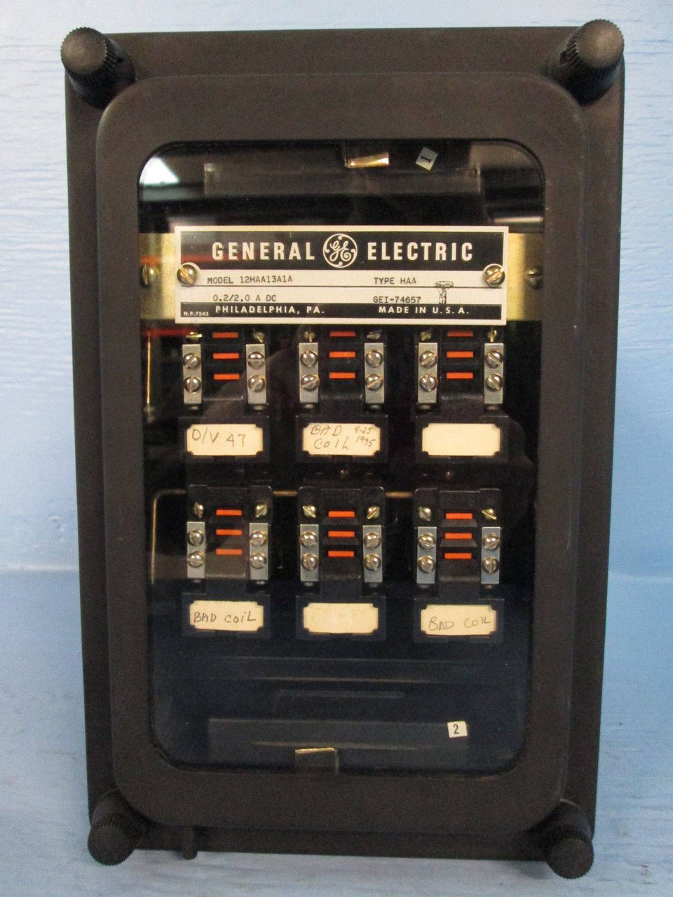 Image of General Electric 12HAA13A1A Auxilary Control Relay HAA 60Hz GE Aux GEI-74657