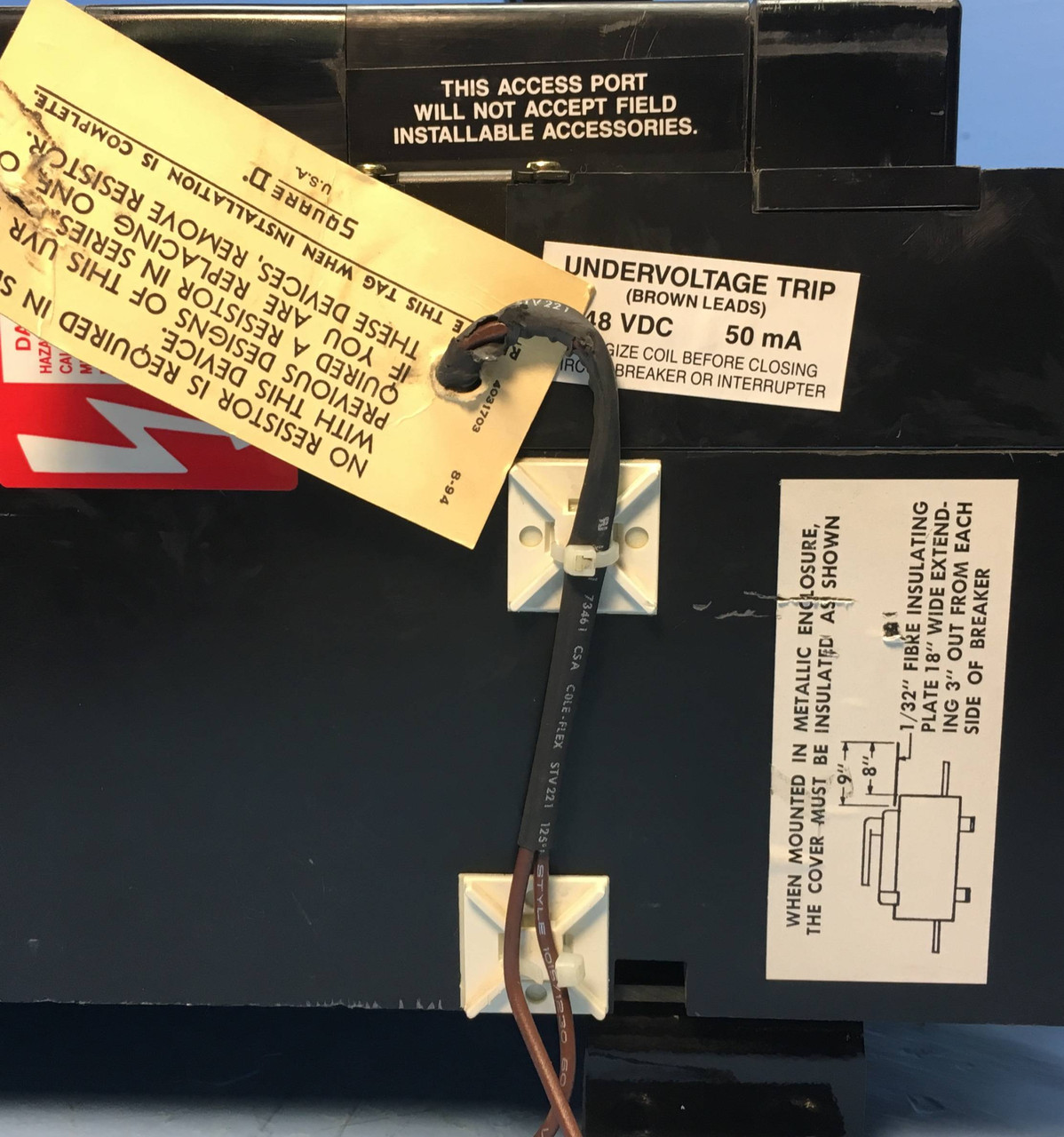 Square D PCF362500DC1680 2500A DC Circuit Breaker w Aux & UVR PCF362500 2500 Amp (EM1874-1)