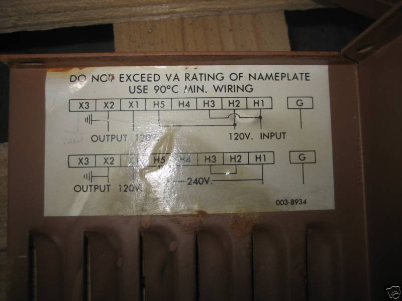 MagneTek MCR Constant Voltage Power Conditioner 3560910 500VA 120/240-120V .5kVA (EBI2692-1)