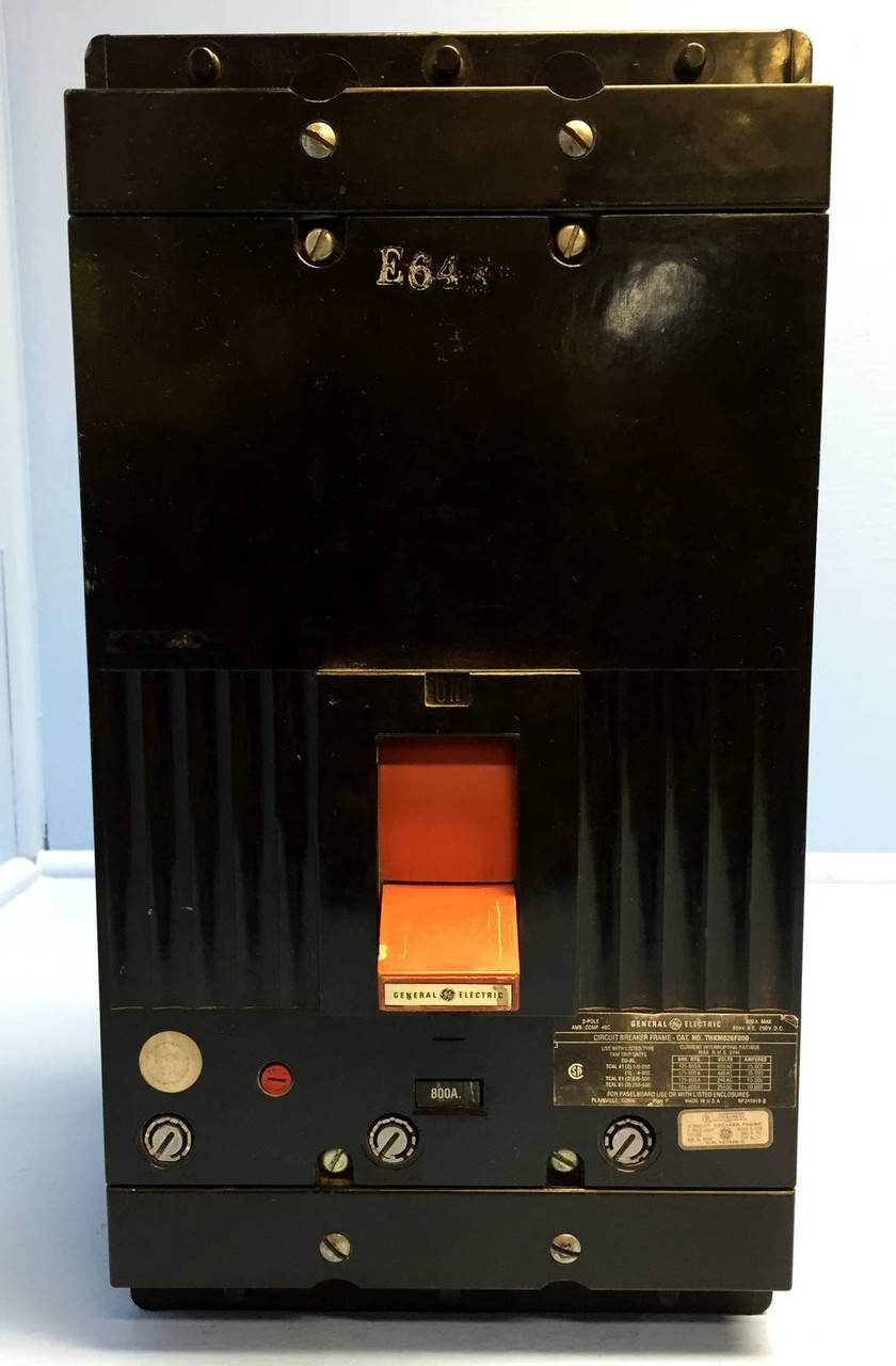 GE THKM826F000 800A 2P Circuit Breaker 600V THKM 2 Pole 800 Amp General Electric (EBI1937-2)
