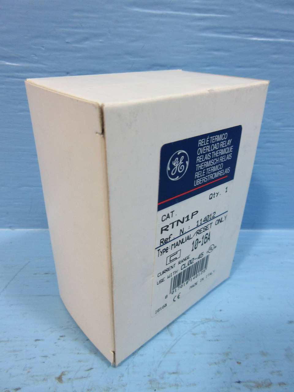 Lot of 3 GE RTN1P 10-16A 120V Direct Mount Reset Overload Relay NEW LOT OF 3 NIB (YY0776-77)