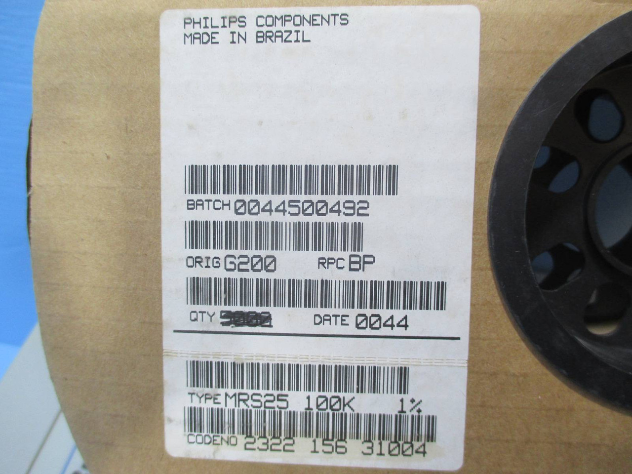 BC Components Vishay Philips MRS25 100K 1% Resistor MRS25100K NEW LOT OF 4000 (YY2356-1)