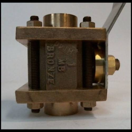 New Montreal Bronze HI40 1" Solder End Bronze Ball Valve NIB (YY2295-2)