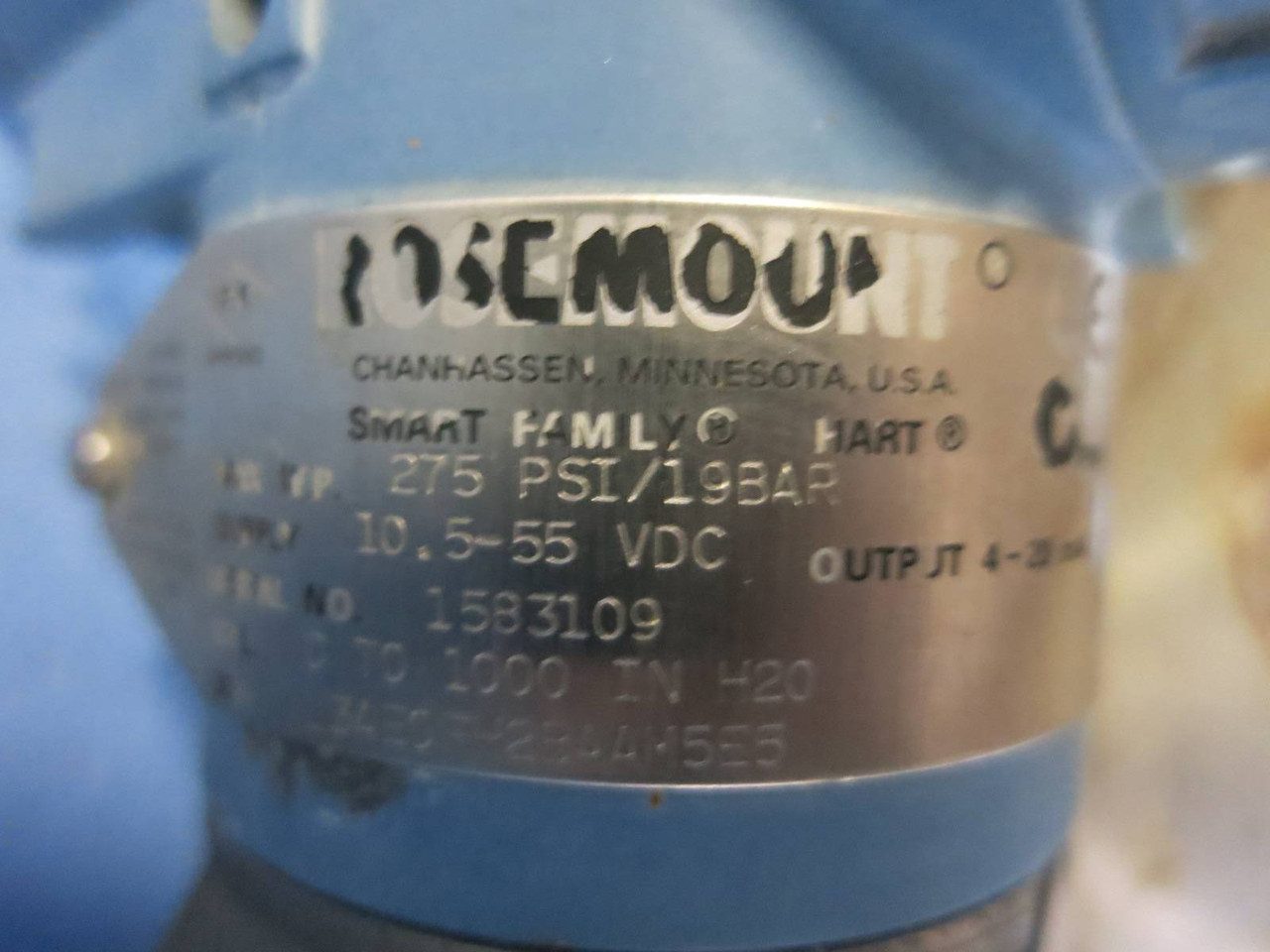 Rosemount 3051 L3AE0FH2BAAM5E5 Smart Family Hart Transmitter Flow Flowmeter (PM2562-1)