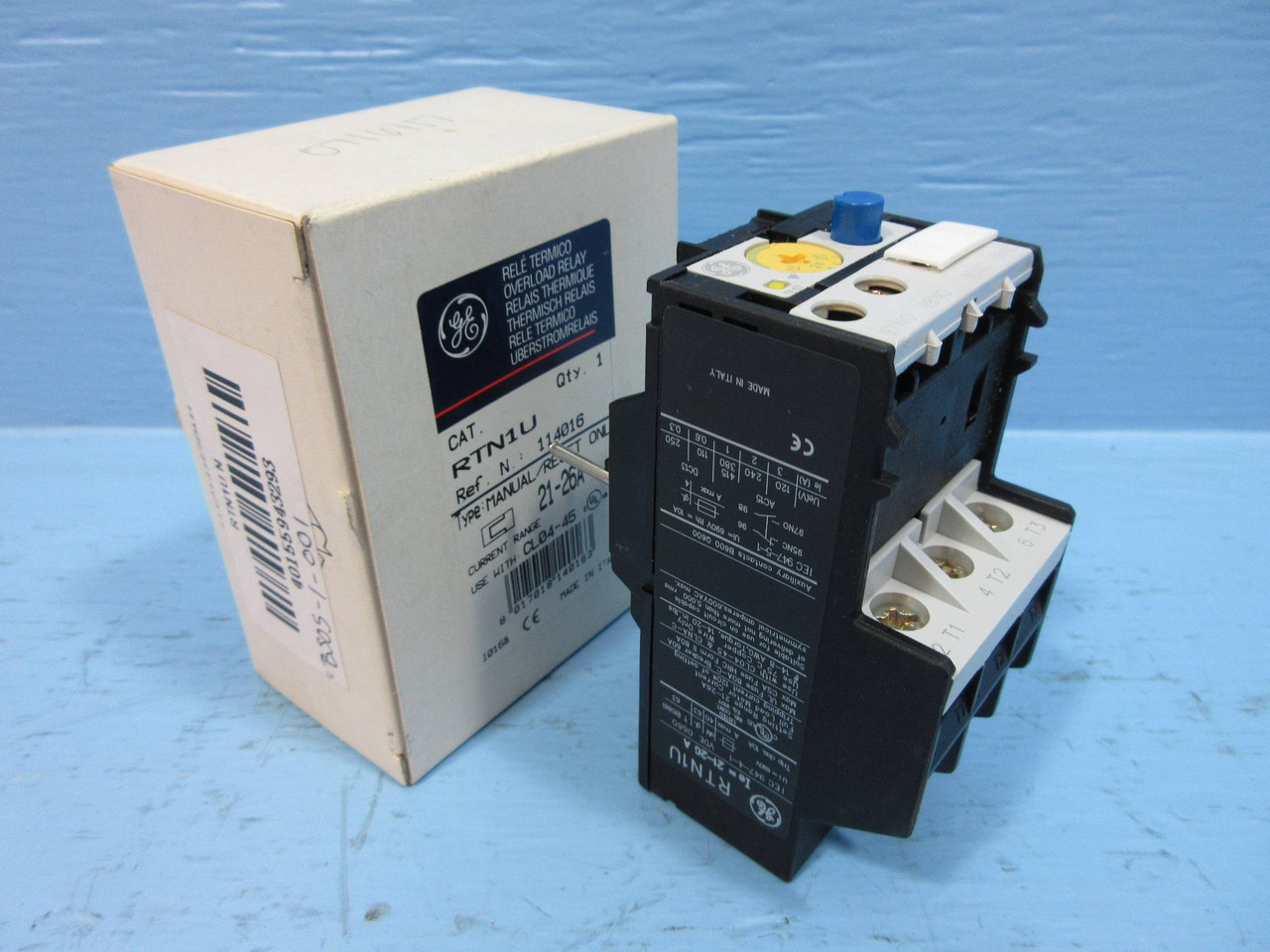 GE RTN1U 21-26A Direct Mount  Reset Overload Relay 120V  NEW (LOT OF 3) NIB (YY1171-73)