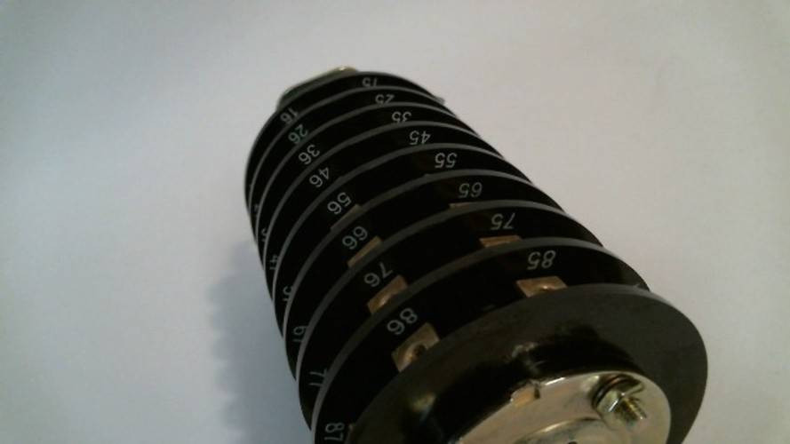 Electroswitch 44208LA 20 Amp 600VAC 3 Position Control Roatry Switch 20A (YY3367-2)