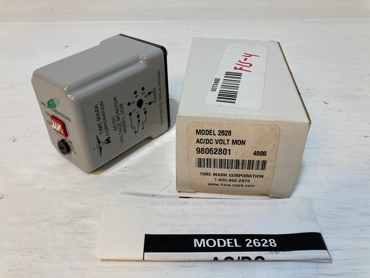 Image of New Time Mark 2628 98062801 15-260 VAC/VDC AC/DC Voltage Monitor SPDT 8-Pin NIB