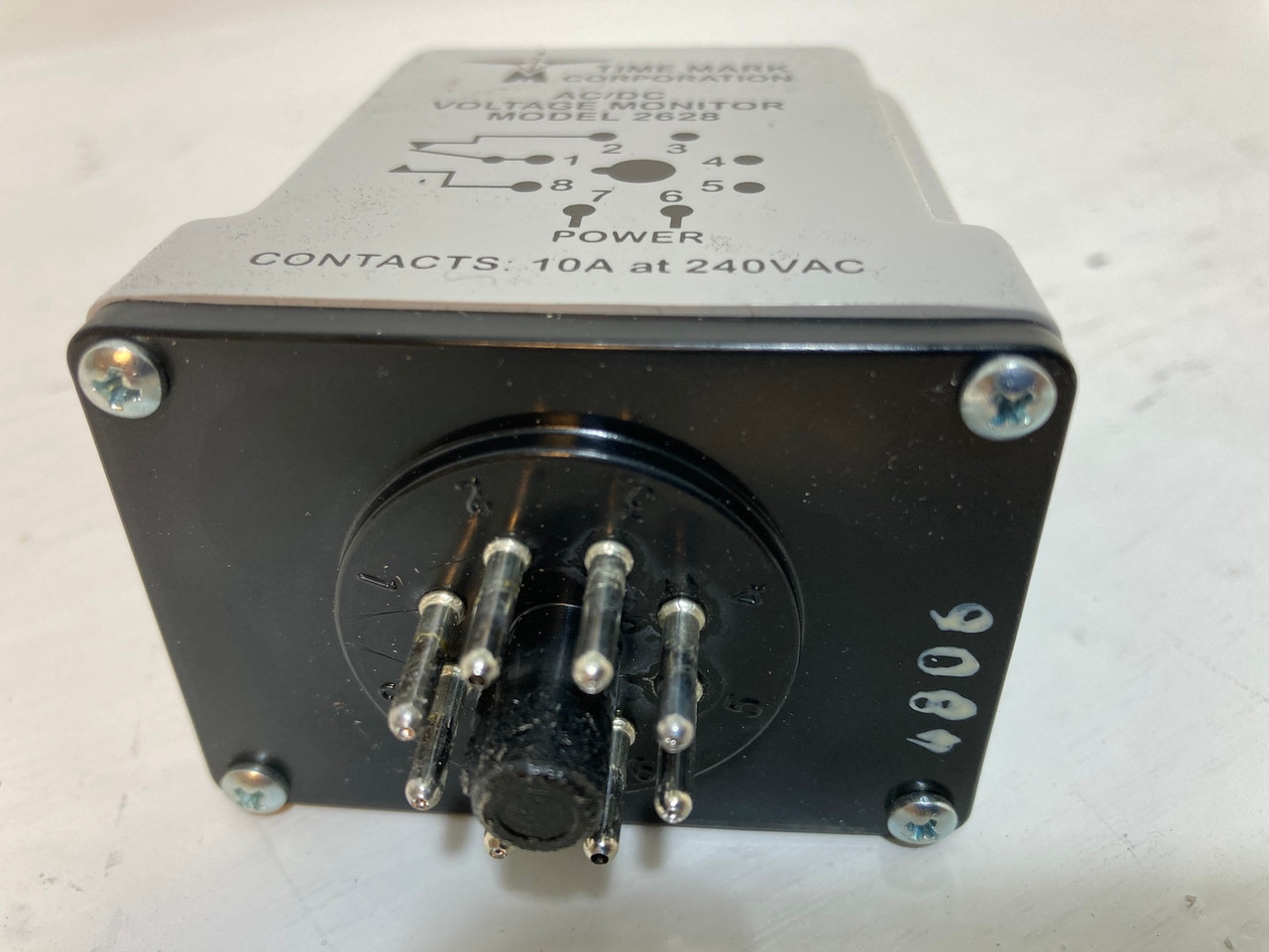 New Time Mark 2628 98062801 15-260 VAC/VDC AC/DC Voltage Monitor SPDT 8-Pin NIB (YY3048-30)