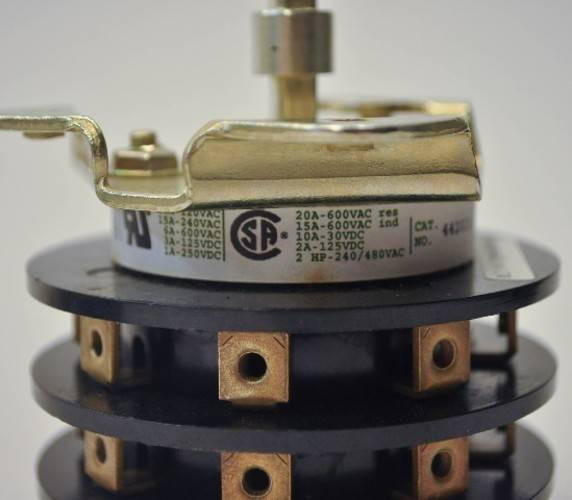 Electroswitch 44202LL New Rotary Switch Series 24 20A 600V NIB (YY2510-1)