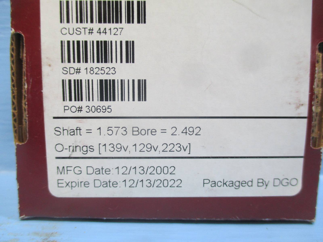 New Inpro Seal 2900-A-08004-0 Bearing Isolator Inpro/Seal 1.573 - 2.492 NIB (DW0160-7)