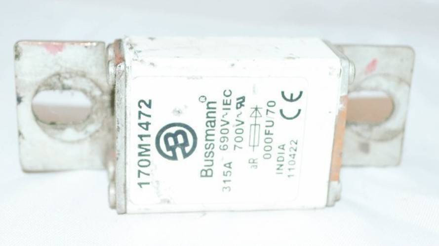 Lot of 3 Bussmann 170M1472 315A 690V Fuse 315 Amp (YY0092-12)