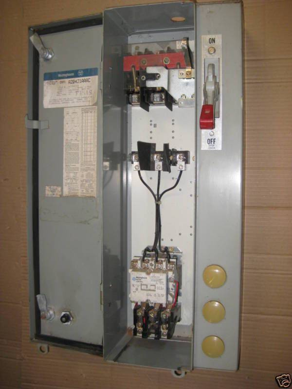 Westinghouse 30A Fusible Size 1 Starter Combination Combo Box 30 Amp A200M1CAC (EBI5289-1)