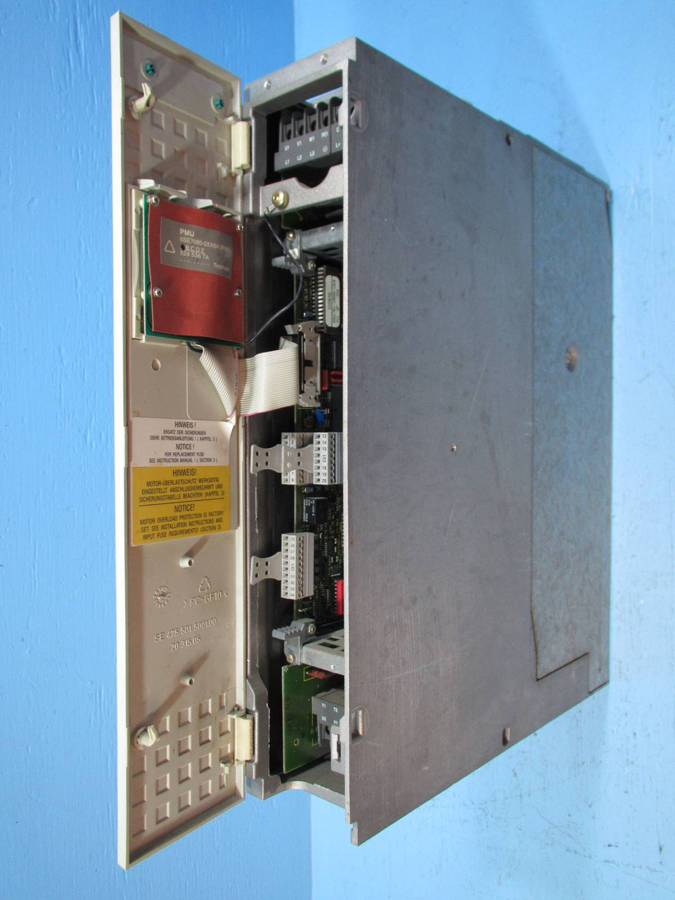 Siemens 6SE7016-1EA11 AC Drive Simovert SC 1P 6SE70161EA11 480 SIMO CU1 (NP1565-1)