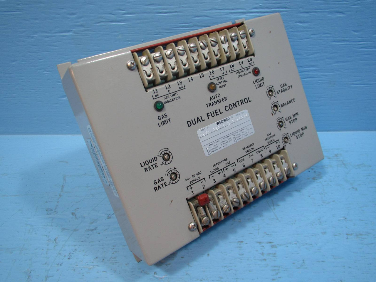 Woodward 8271-853US D Dual Fuel Control 8271-853 US 8271853USD Controller Module (NP1575-1)