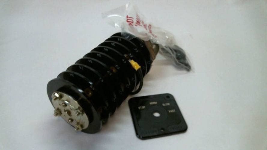 Electroswitch 24908PY New 20 Amp 120V 4 Position Rotary Switch NIB (YY4055-6)