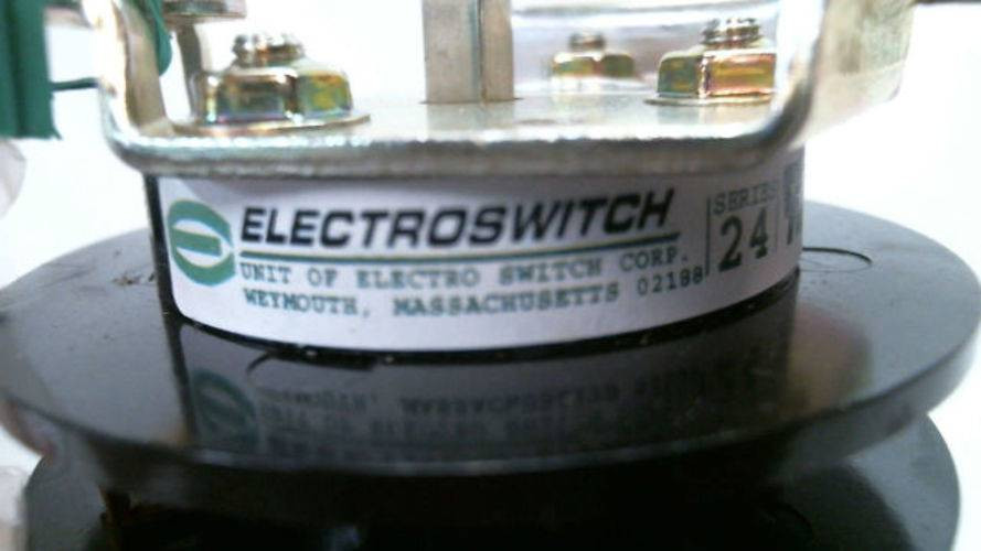 Electroswitch 24908PY New 20 Amp 120V 4 Position Rotary Switch NIB (YY4055-6)