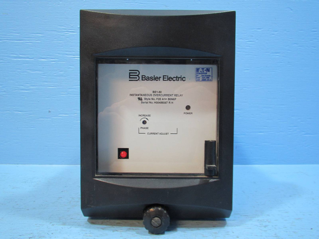 Basler Electric BE1-50 Instantaneous Overcurrent Relay F2E A1P B0N6F BEI50 BE150 (NP1624-1)