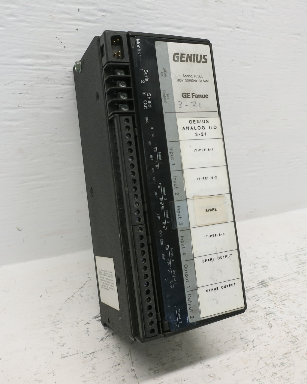 GE Fanuc IC660ELA100A Genius Analog In/Out PLC Module IC660ELA100-A Input Output (EBI1854-38)