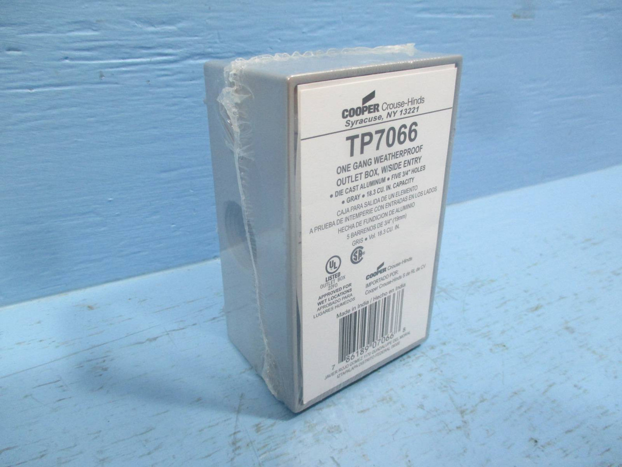 Cooper Crouse Hinds TP7066 One Gang Weatherproof Outlet Box NEW (LOT OF 50) NIB (DW0165-4)
