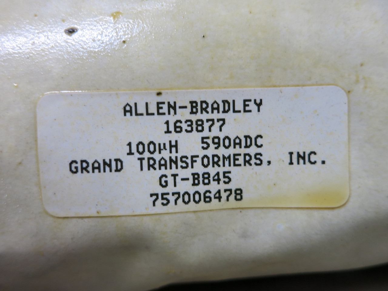Allen Bradley 163877 DC Choke Drive Brake 590 Amp 600 Amp GT-B845 757006478 AB (NP1651-5)