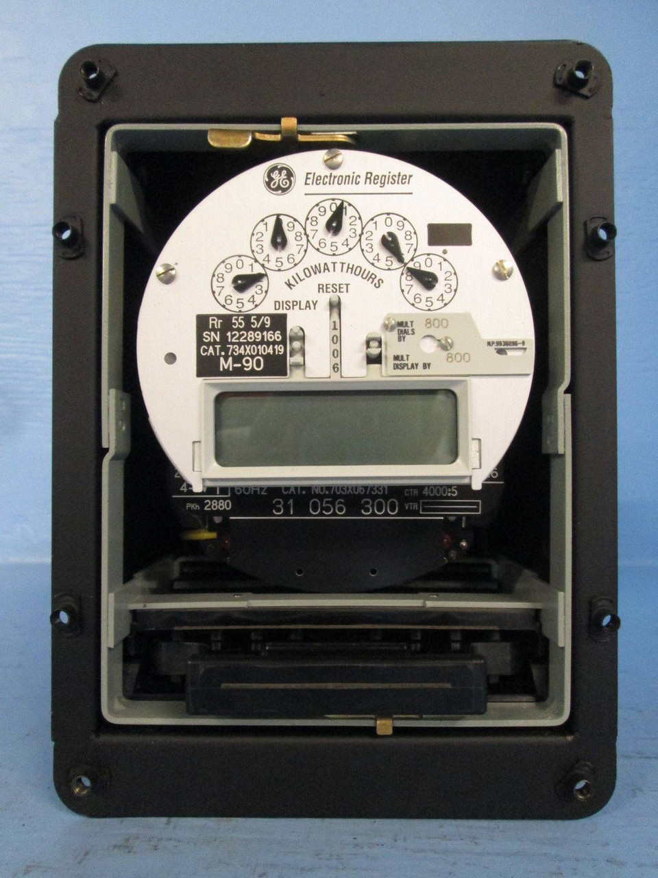 General Electric 703X06733 2 Stator Watthour Meter DSM-65 Relay GE 734X010419 3P (EBI2058-2)