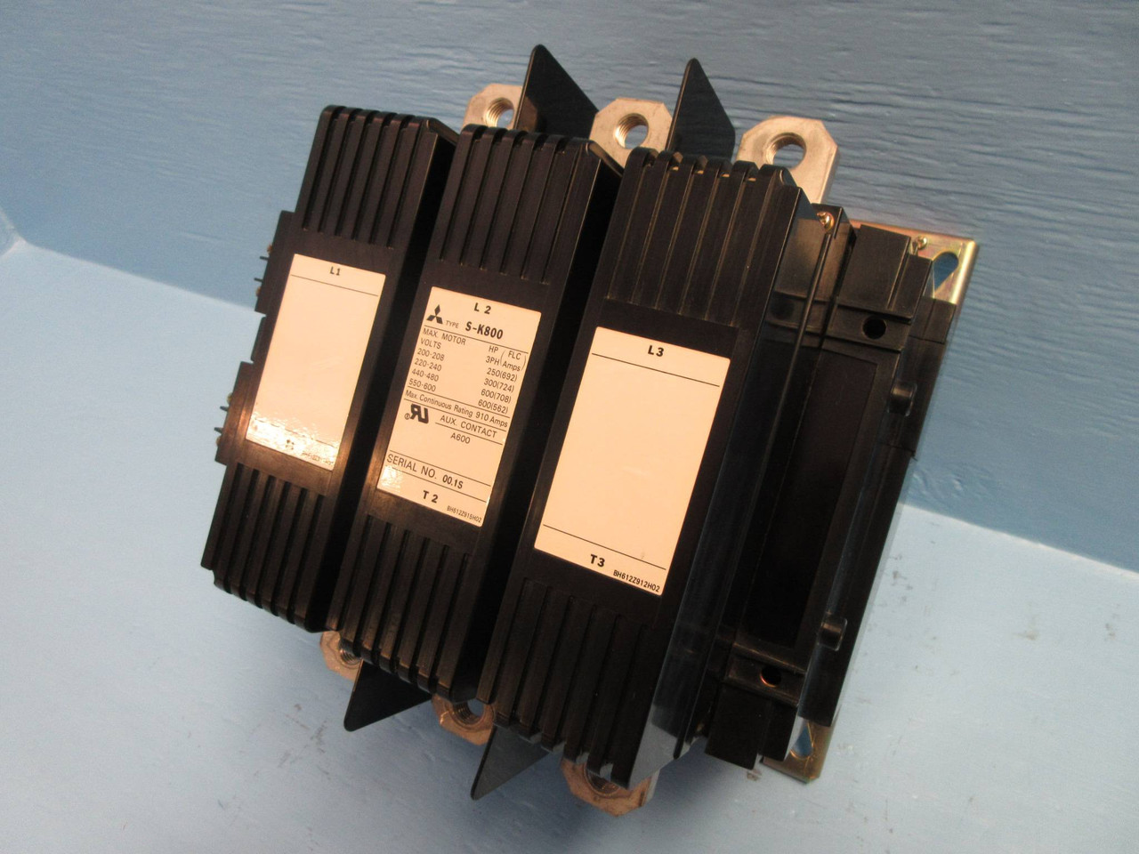 Mitsubishi S-K800 Motor Contactor 910 Amp 600V 600-HP 200-240V Coil 3PH 910A (TK2589-1)