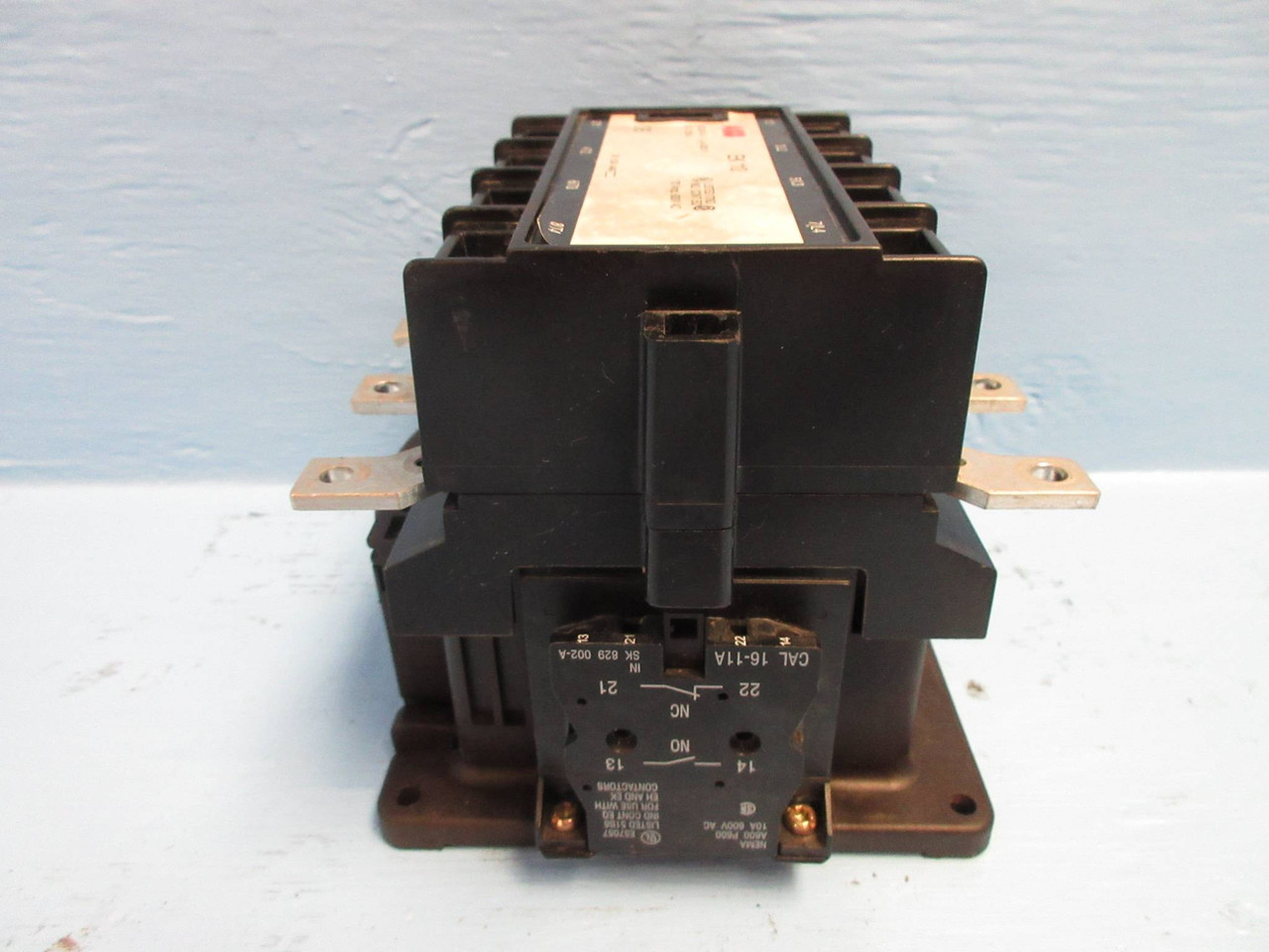 ABB EK-110 Motor Contactor 4-Pole 170 Amp 600V 24V-DC Coil 4P 170A EK110 RB (TK2593-8)