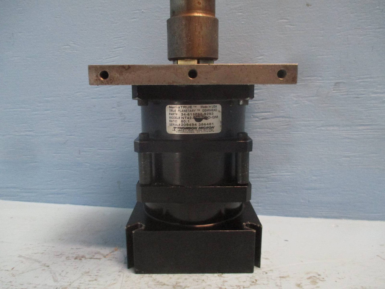 Thomson Micron NT42-050-POO-QM Ratio 50:1 NemaTRUE True Planetary Gearbox (DW0211-1)