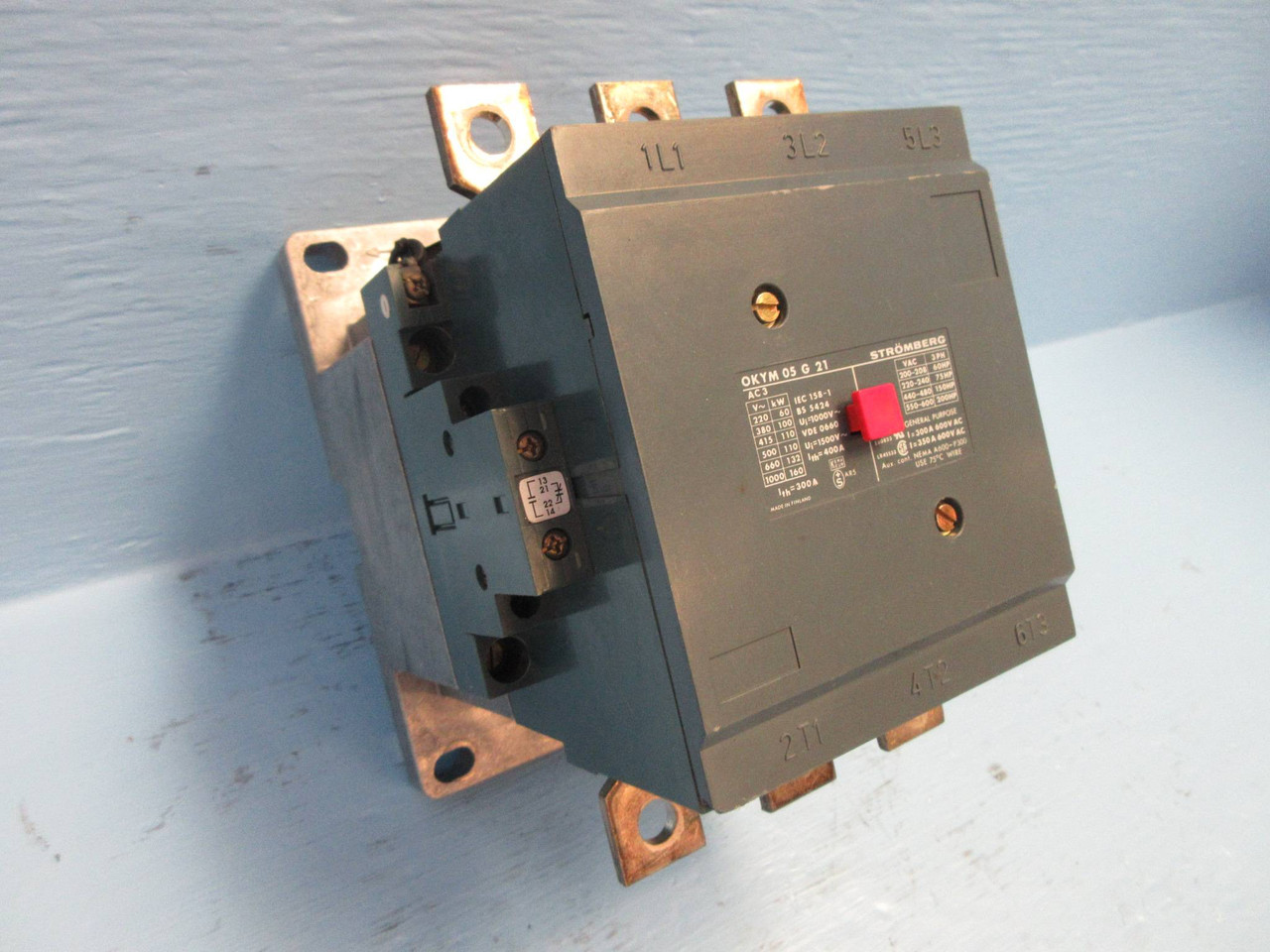 Image of Stromberg OKYM-05G21 Motor Contactor 350 Amp 600V 200HP 125V Coil 350A 200 HP