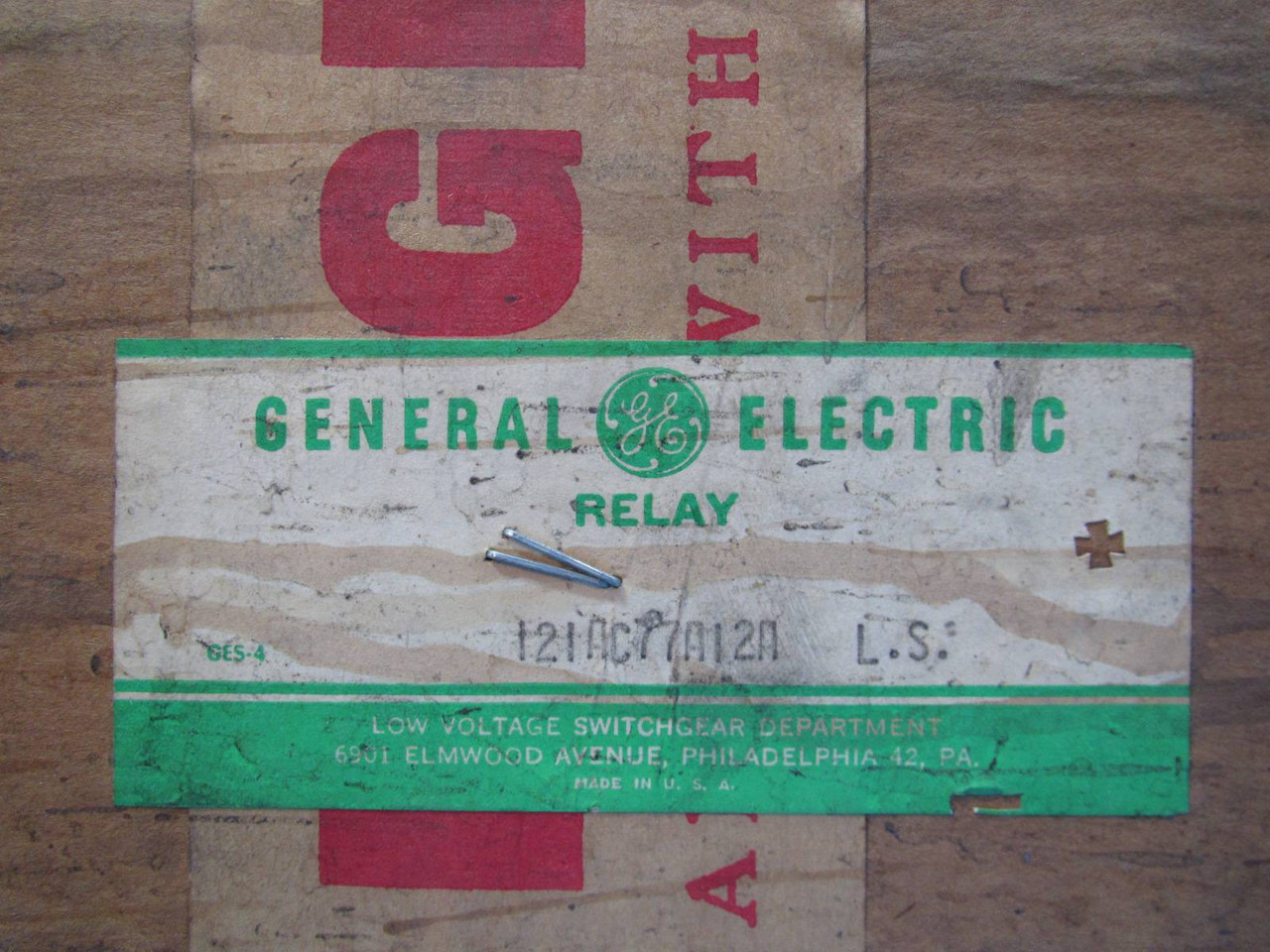 NEW GE 12IAC77A12A Time Overcurrent Relay Inverse 60Hz 6A General Electric IAC (NP1681-1)