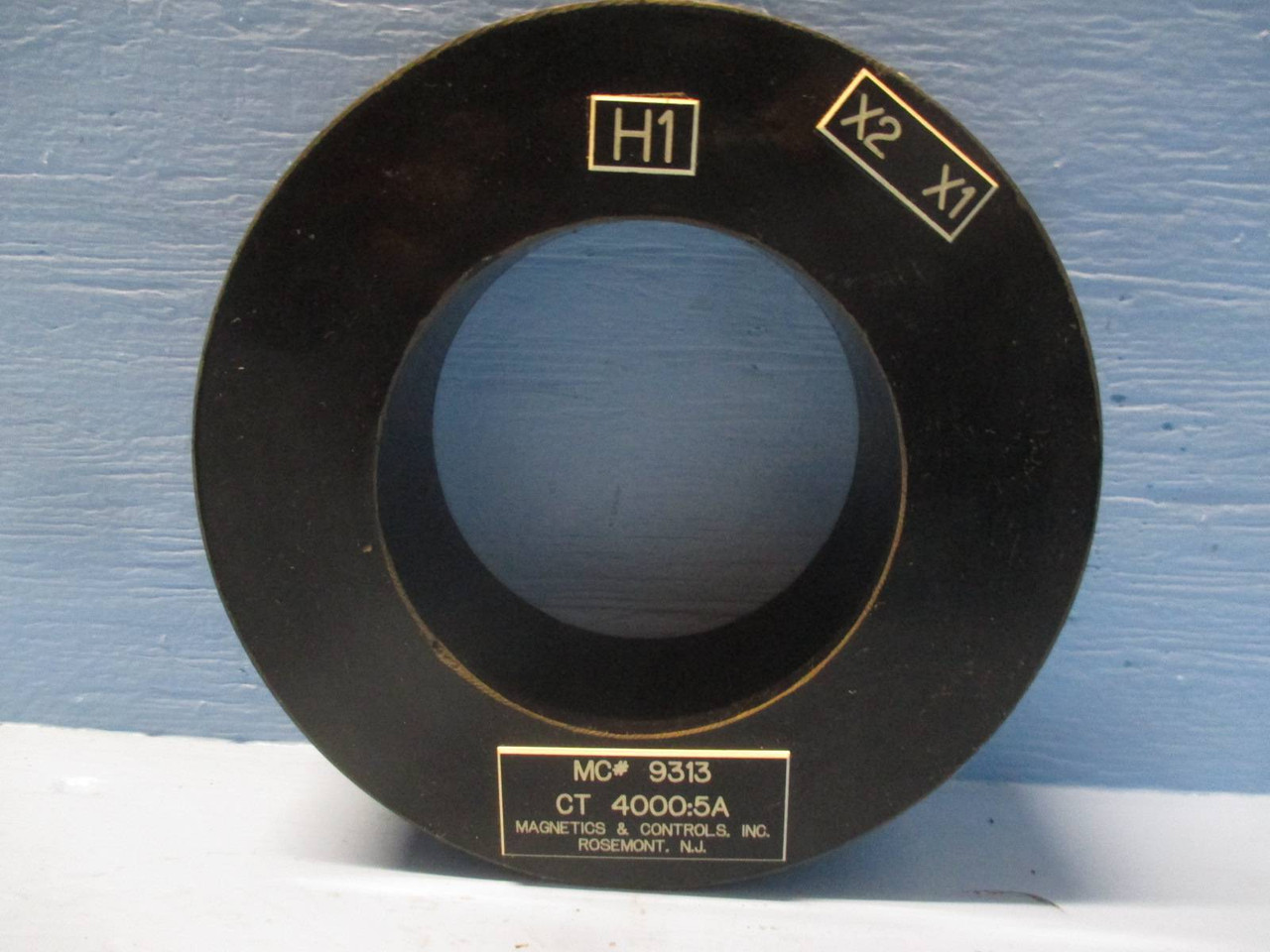 Magnetics and Controls MC# 9313 Current Transformer Ratio 4000:5A CT Magcon (DW0228-12)