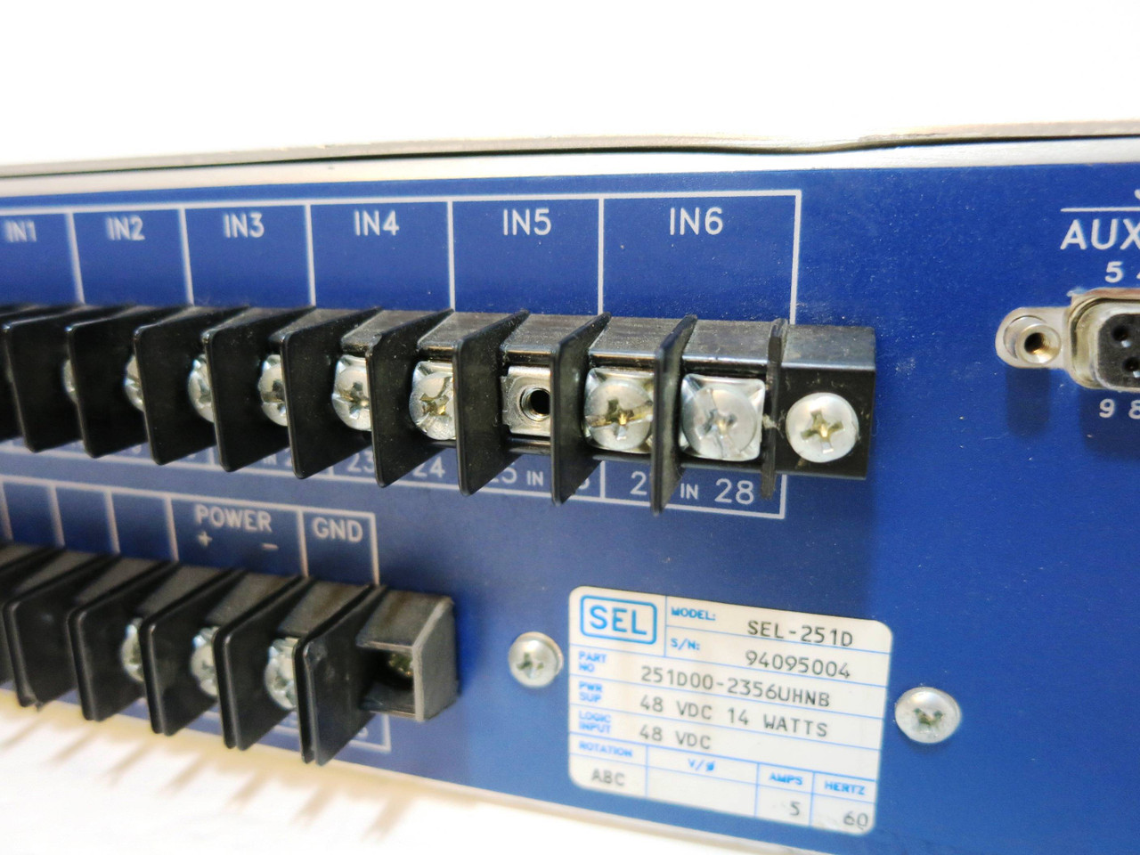 Schweitzer Engineering Laboratories SEL-251D Distribution Relay SEL251D 48 VDC (NP1694-1)