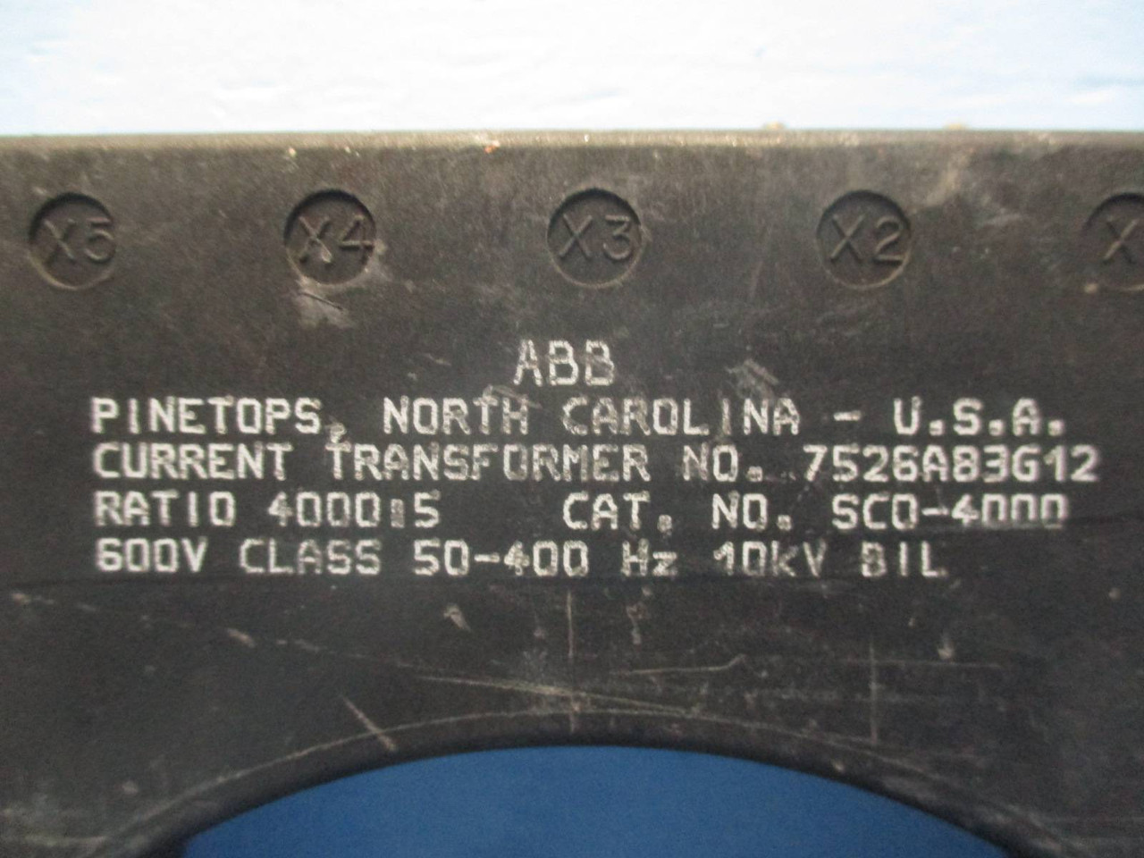 ABB 7526A83G12 Current Transformer SC0-4000 Ratio 4000:5 CT (DW0241-8)