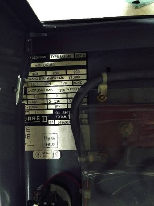 Square D 8804-5AF04G Omegapak Adjustable Frequency Controller 200V-460V 7.5HP (YY3971-1)