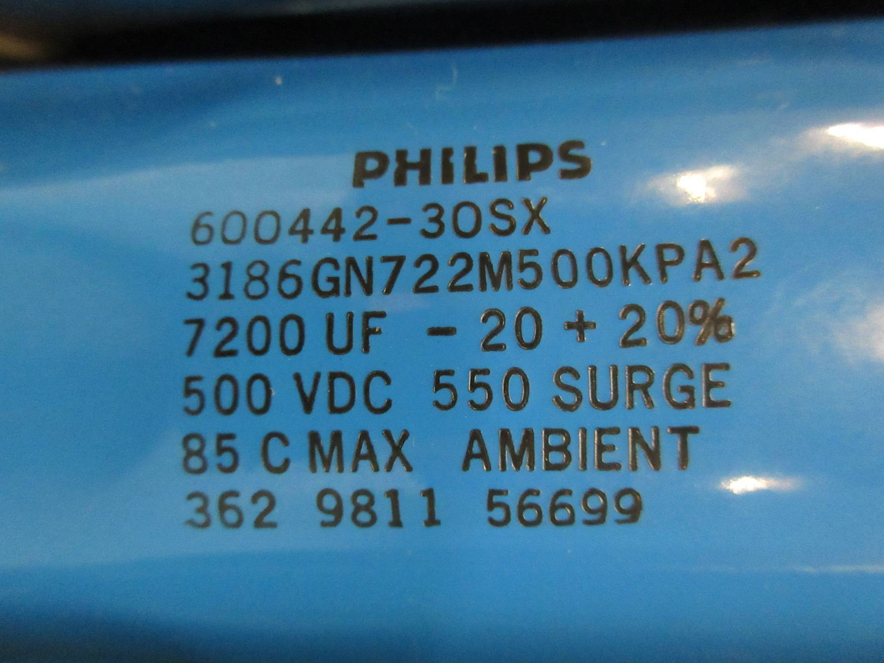 Reliance Electric 803430-6S Capacitor Assembly for IGBT Phase Module PLC (TK2650-1)
